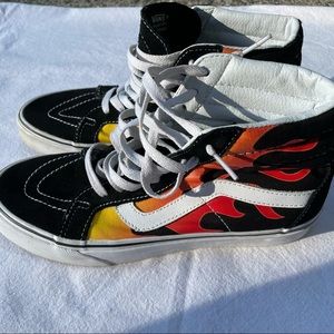 vans sk8-hi reissue flame high tops